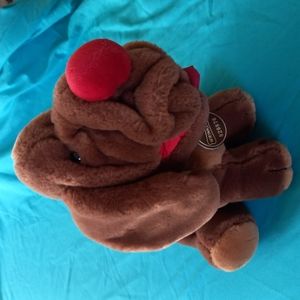 Wrinkles stuffed dog